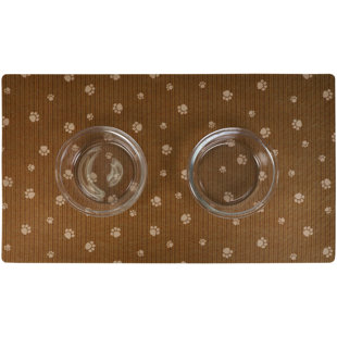 Napperon pour chien, tapis d'alimentation pour animaux - absorbant, imperméable, antidérapant, lavable à la machine