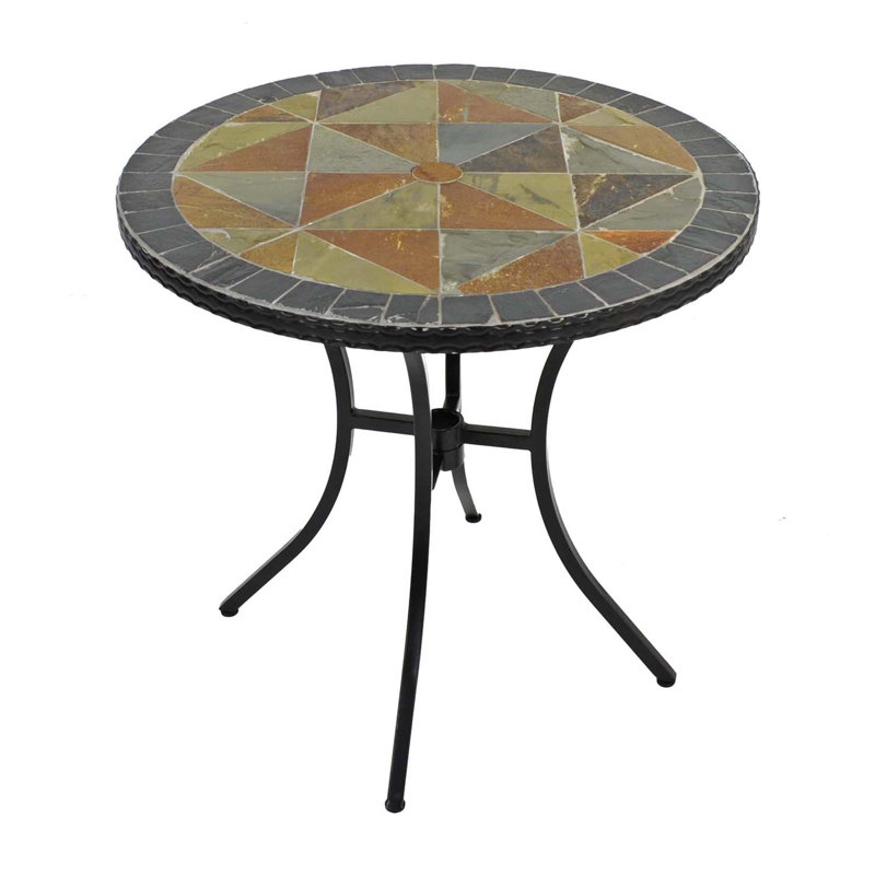 Tobarra Garden Stone Mosaic Bistro Table