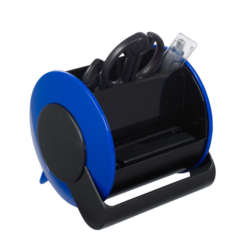 Plastic Desk Organiser Set, Blue