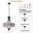 5-Light Black Drum K9 Crystal Chandelier-725459489
