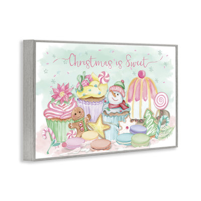 «Christmas Is Sweet Festive Desserts», estampe numérique, conception de Mollie B.