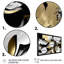 Golden Wave Reflections II - Art mural encadré abstrait-87362695-87362690