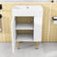 Ensemble de meuble-lavabo simple autoportant Marianne avec lavabo en céramique et rangement à droite-1189853855