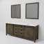 Ensemble de meuble-lavabo double l 84 po x P 22 po et miroirs 34 po Marsyas-2085958320-2040975046