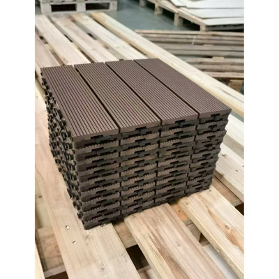 Carreaux de terrasse emboîtables DIY - imperméables, durables et écologiques pour les planchers intérieurs et extérieurs