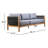Cylena 80'' Wide Patio Sofa with Cushions