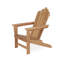  Ensemble de 3 chaises Adirondack d'extérieur Grade A en teck (2 chaises + 1 table d'appoint)