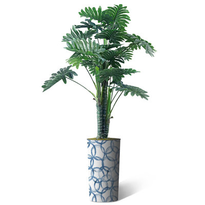 Plantes artificielles artificielles en pot Philodendron artificiel d'intérieur et d'extérieur