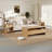 Dulane Modern 3-Piece Coffee Table Set, Ample Storage & Curved Design, Natural-1407621599