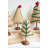 SET OF SIX FELT CHRISTMAS TREES