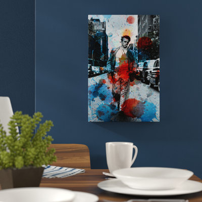 James Dean NYC by Parvez Taj - Wrapped Canvas Print