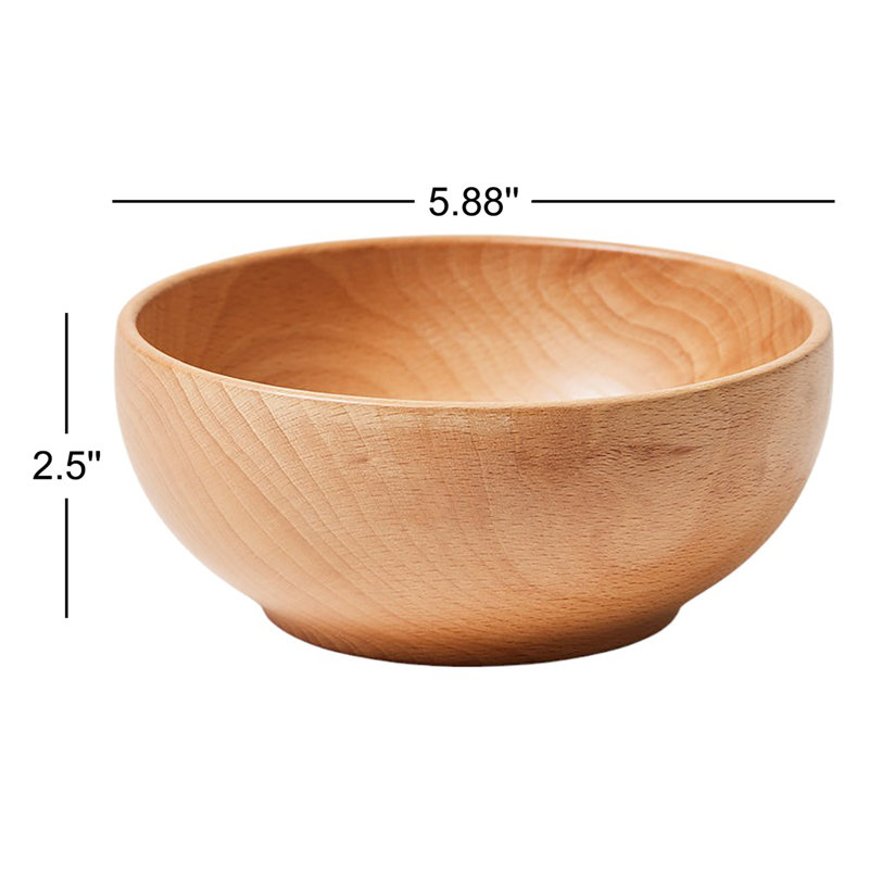 Utility Handmade Wood Salad Bowl