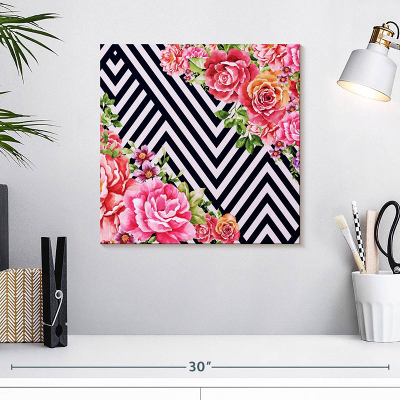 Flower Geometric, 16" H x 16" W