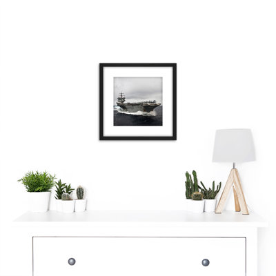 Military USA Navy USS Enterprise Aircraft Carrier Photo - Single Picture Frame Print