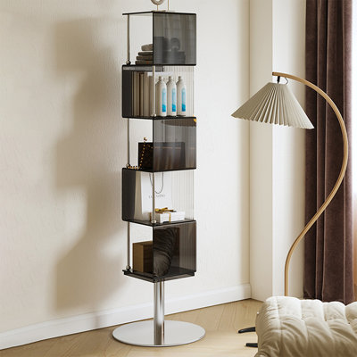 Brown Modern Acrylic Standard Bookcase