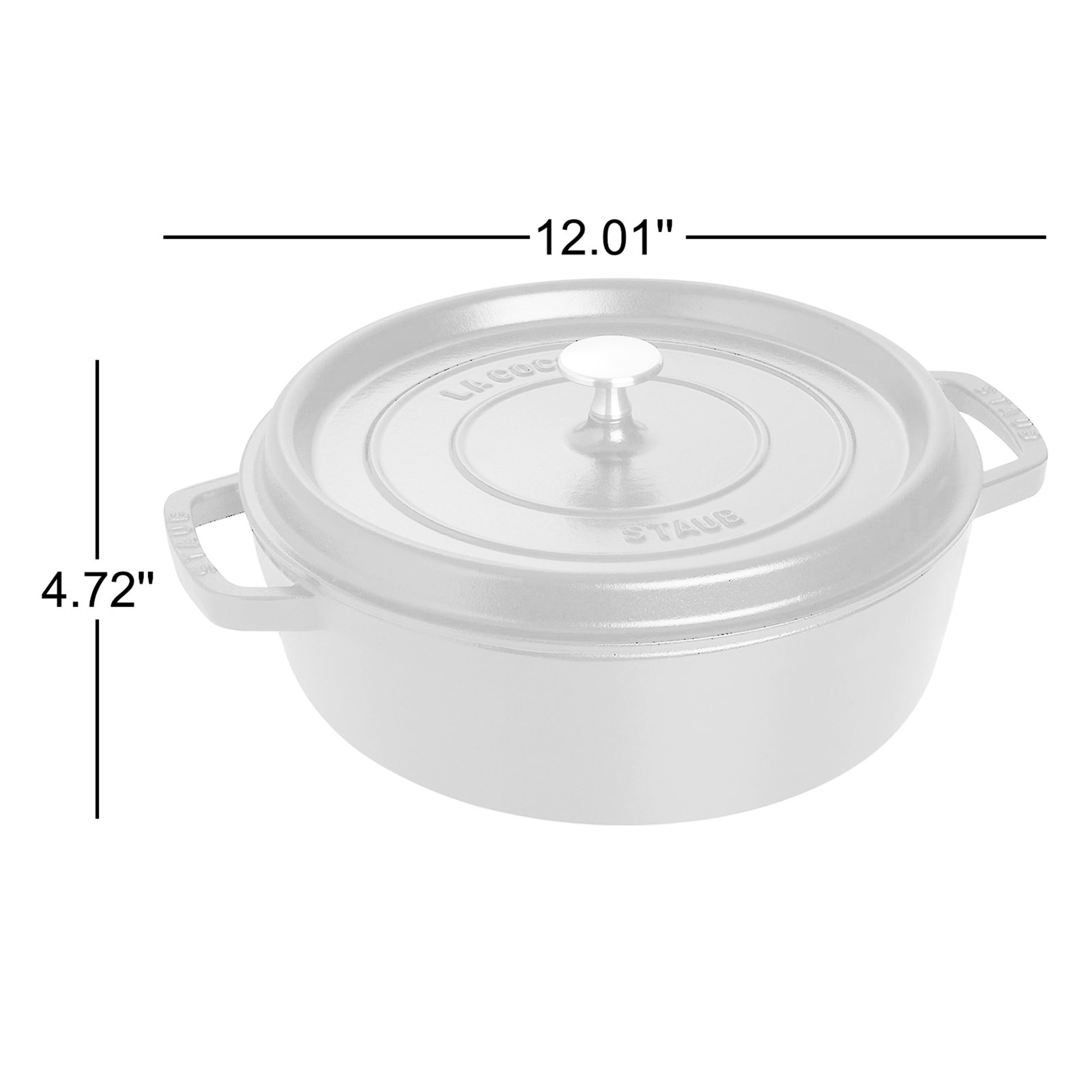 Staub Cast Iron Cast Iron Dutch Oven, Black Matte