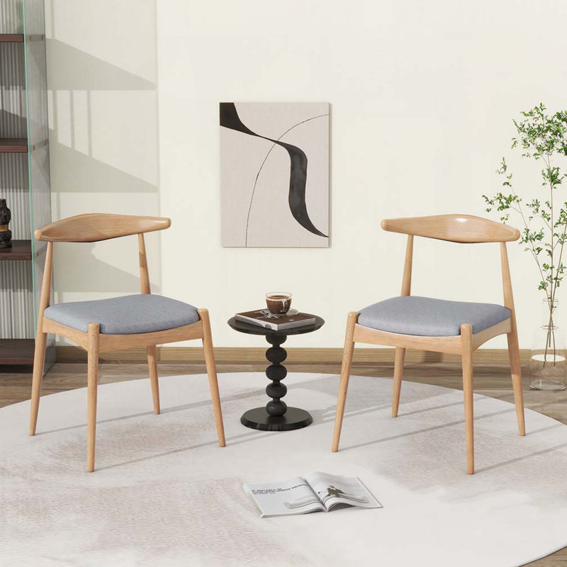 Dining Chair, Gray, Natural