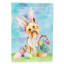 Polyester à 2 côtés 40 x 28 po. lapin de pâques drapeau maison-38457774