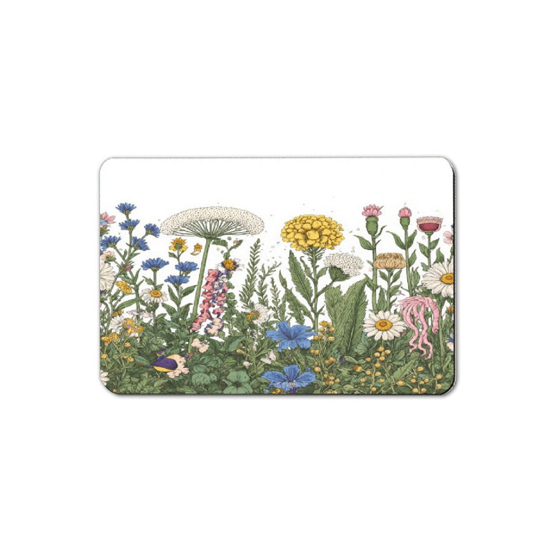 Vintage Wildflower Garden Bath Mat, 16 x 24 inch