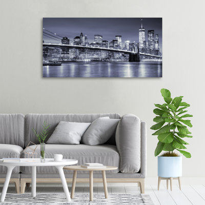 Manhattan New York 1 Piece Wall Art on Canvas