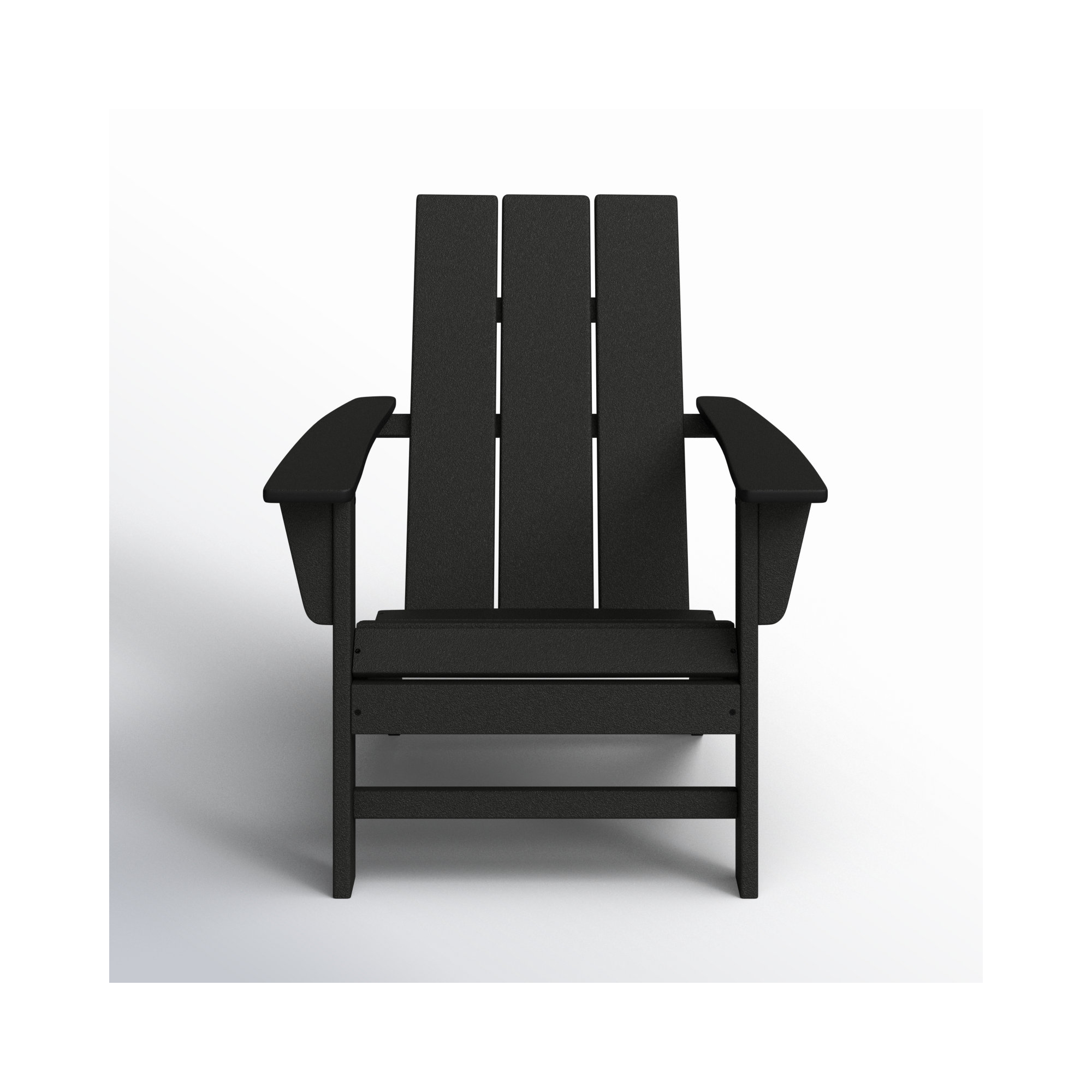 POLYWOOD Modern Adirondack Chair, Black