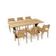 Morones Rectangular 6 - Person 86.6'' Long Teak Dining Set