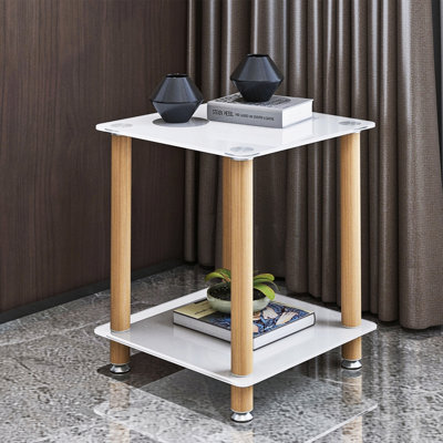 Table d'appoint en verre