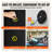 Half Exercise Ball Trainer, 26 inch Balance Ball Trainer, 1500lbs Capacity Stability Ball, Yoga Ball with Resistance Bands & Foot Pump, Strength Fitness Ball for Home Gym Full Body Workout Black