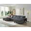 Canapé convertible combiné en forme de U, tissu velours côtelé, canapé moderne confortable de grande taille à 4 places, fauteuil double salon