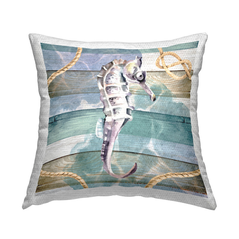 Coussin décoratif rayé intérieur / extérieur