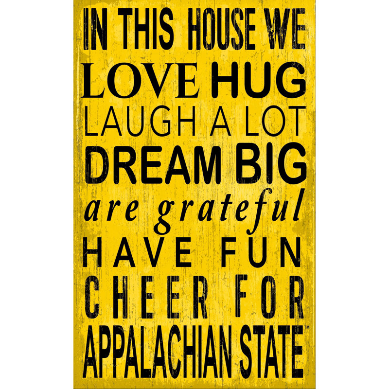 Décoration murale dans ce panneau maison NCAA, Mountaineers d'Appalachian
