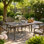 Table de salle à manger pliante d'extérieur extensible, résistante aux intempéries, peu encombrante, idéale pour les dîners en famille, les barbecues et les fêtes