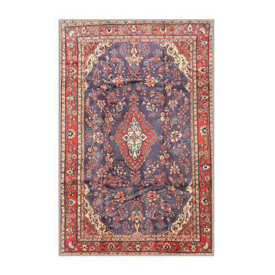 Tapis beige/vert/rouge traditionnel Helmtrud