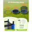 VEVOR in. Round Backyard Trampoline with Safety Enclosure