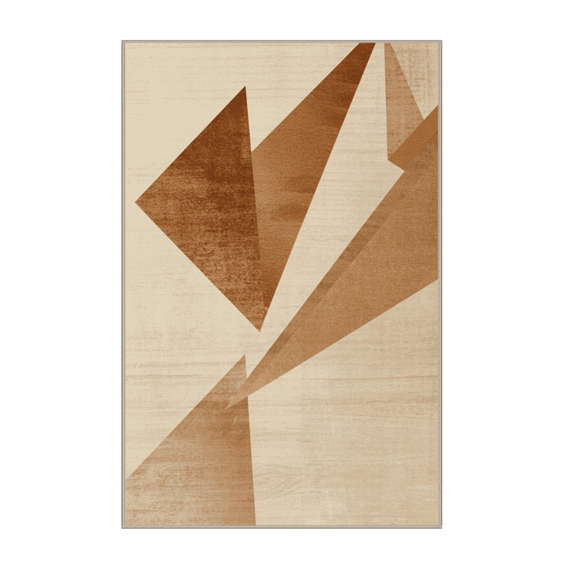 Tapis beige moelleux moelleux et moderne de couleur unie - beige, 8 x 10