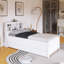 Lit plateforme simple en bois avec tête de lit et lit gigogne-457941542-457941536