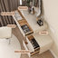 Coiffeuse avec miroir lumineux, 4 tiroirs, 1 chaise