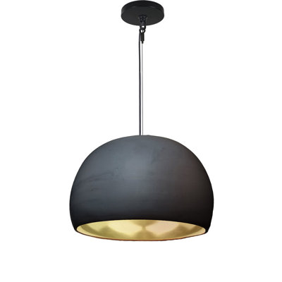 Luminaire suspendu en dome à 1 lumière