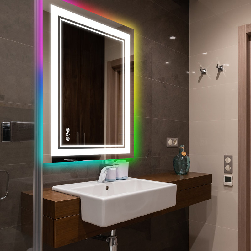 Rectangle Mirror, 24" x 36", Beige