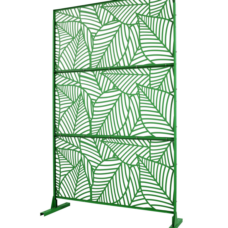 Panneaux de clôture en métal 76 po x 48 po, pour l'extérieur et l'intérieur - Balcon, terrasse 76 po x 48 po, terrasse, jardin