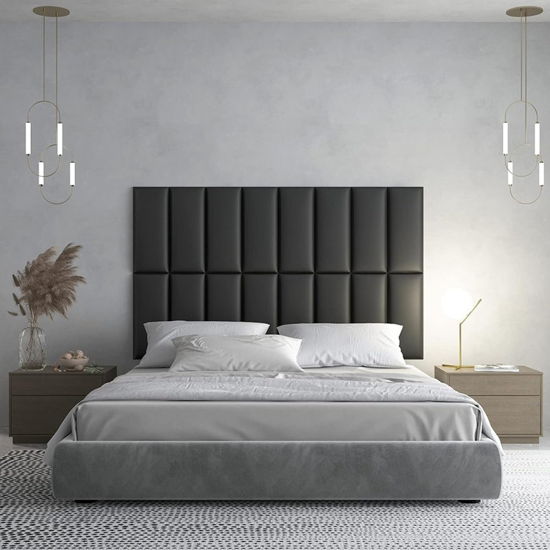 12-Pack Padded Upholstered Headboard Panels For Queen And Full-Size Beds