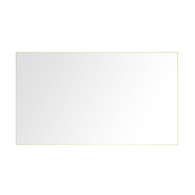 Miroir de salle de bain rectangulaire avec bordure en aluminium 84 x 48 pouces