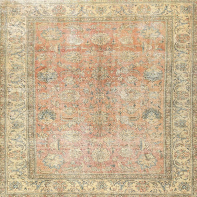 Tapis oriental beige / brun / orange Aquilina