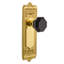Egg & Dart Plate with Waldorf Black Door Knob-1552284913