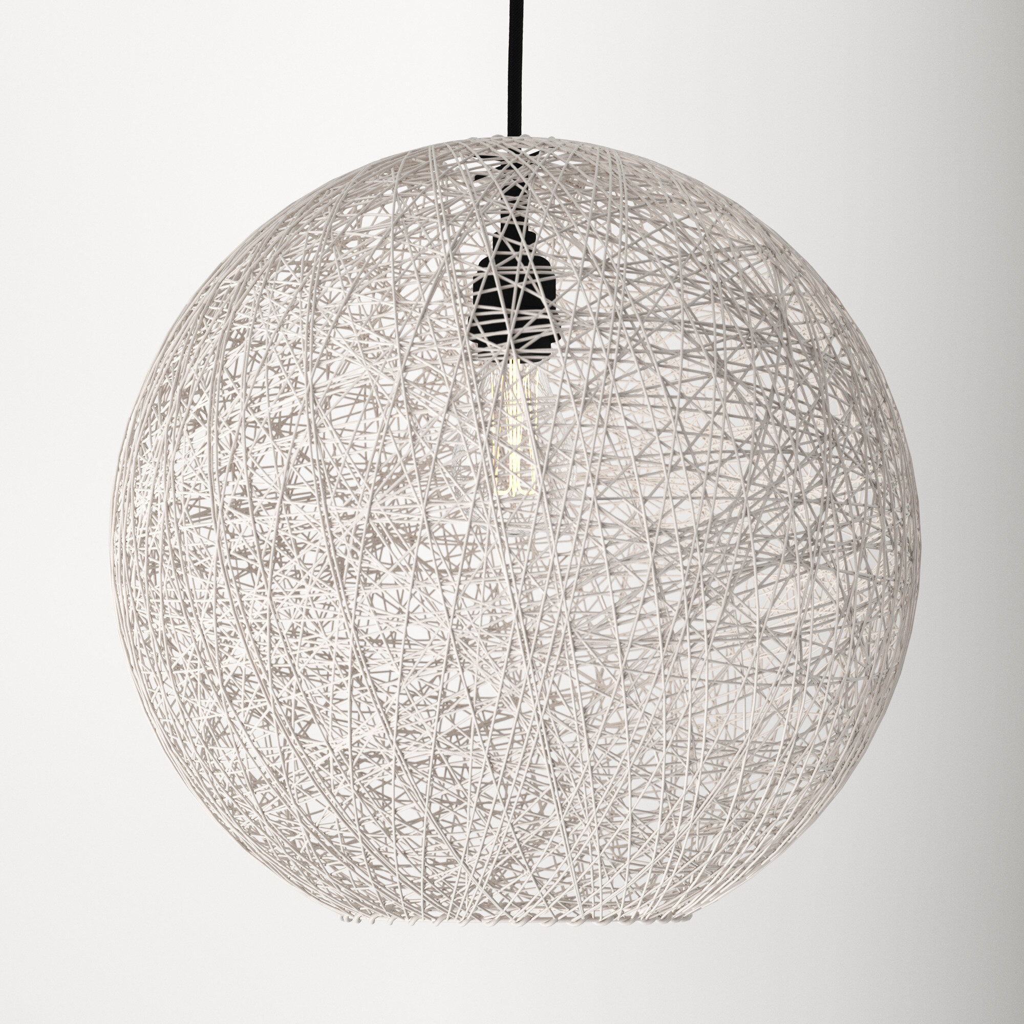 Aline 1 - Light Single Globe Pendant Size: 13.5 H x 15 W x 15 D
