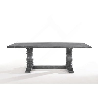 Leventis Weathered Gray Finish Dining Table