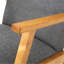 Chaise berçante rembourrée en tissu pour l'extérieur ou l'intérieur