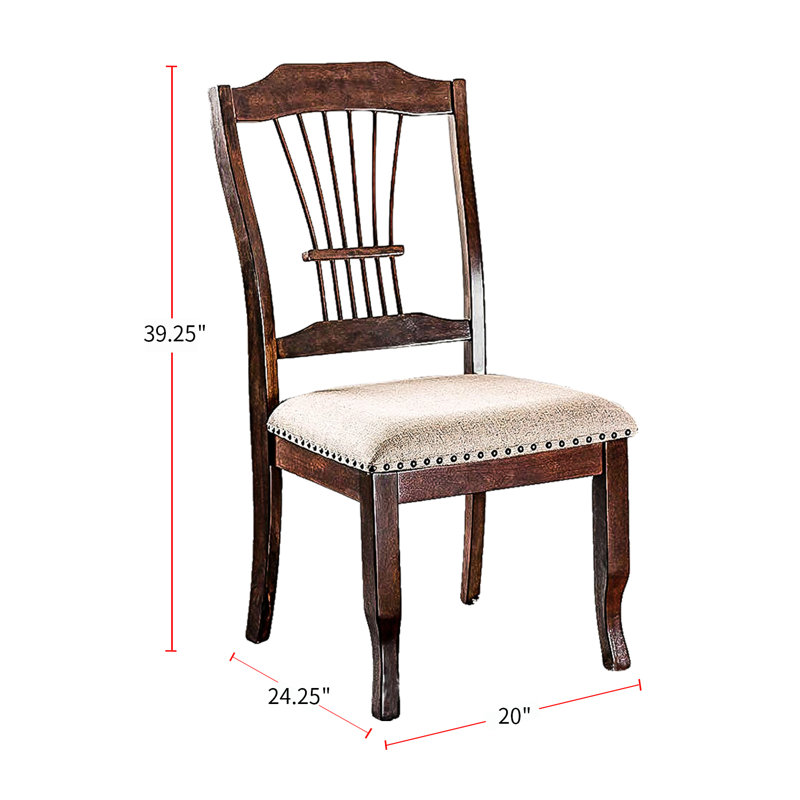 Chaise d'appoint rembourrée à dossier en lattes brun / beige Kermit