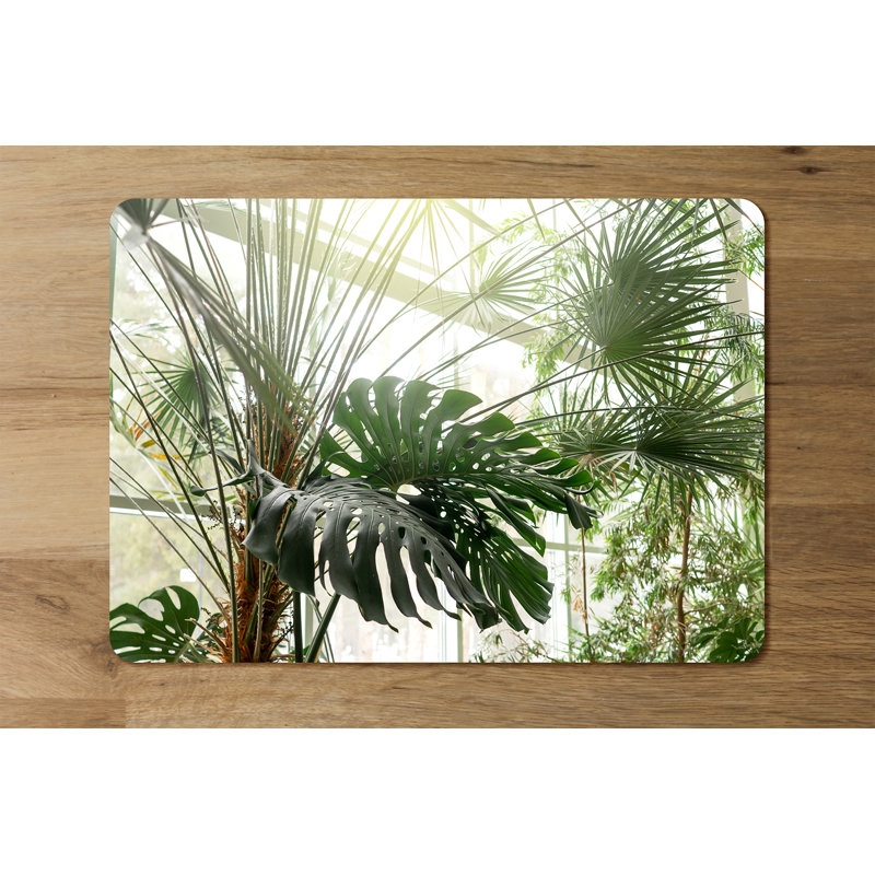 Doverspike Wood Floral Rectangle Placemat