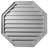 18"H x 18"W x 1 1/8"D Octagon Gable Vent Louvre, Functional
